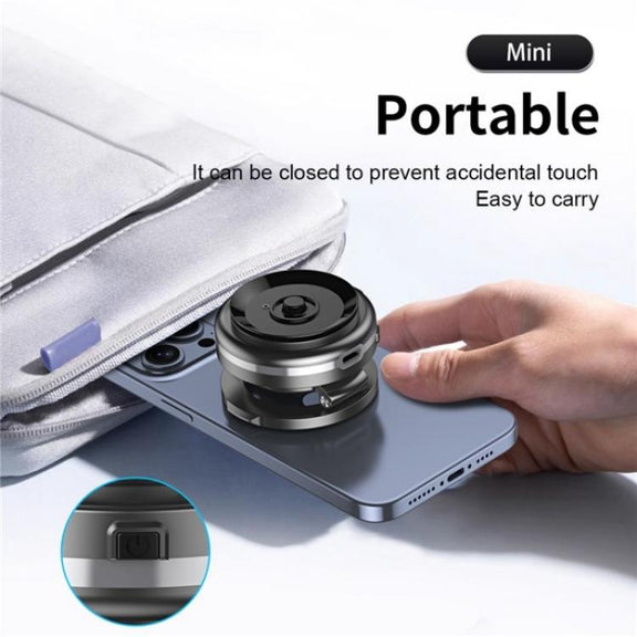 C7 Multifunctional Magnetic Phone Holder Rotatable Folding Auto Vacuum Suction Cup Phone Holder(Silver)