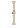 For Apple Watch 42mm / 41mm / 40mm / 38mm Heart-Shaped Embossed Leather Watch Band(Apricot) - Watch Bands by PMC TechLife | Online Shopping South Africa | PMC TechLife | Buy Now Pay Later Mobicred