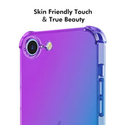 For iPhone 16e ENKAY Hat-Prince Gradient Airbag TPU Phone Case(Purple Blue)