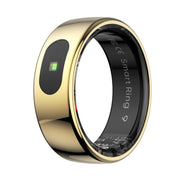 R08 SIZE 8 Smart Ring, Support Heart Rate / Blood Oxygen / Sleep / Multiple Sports Modes(Gold)