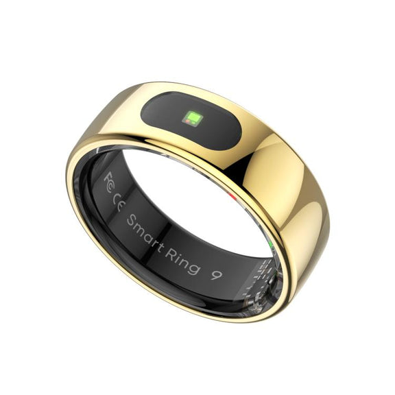 R08 SIZE 8 Smart Ring, Support Heart Rate / Blood Oxygen / Sleep / Multiple Sports Modes(Gold)