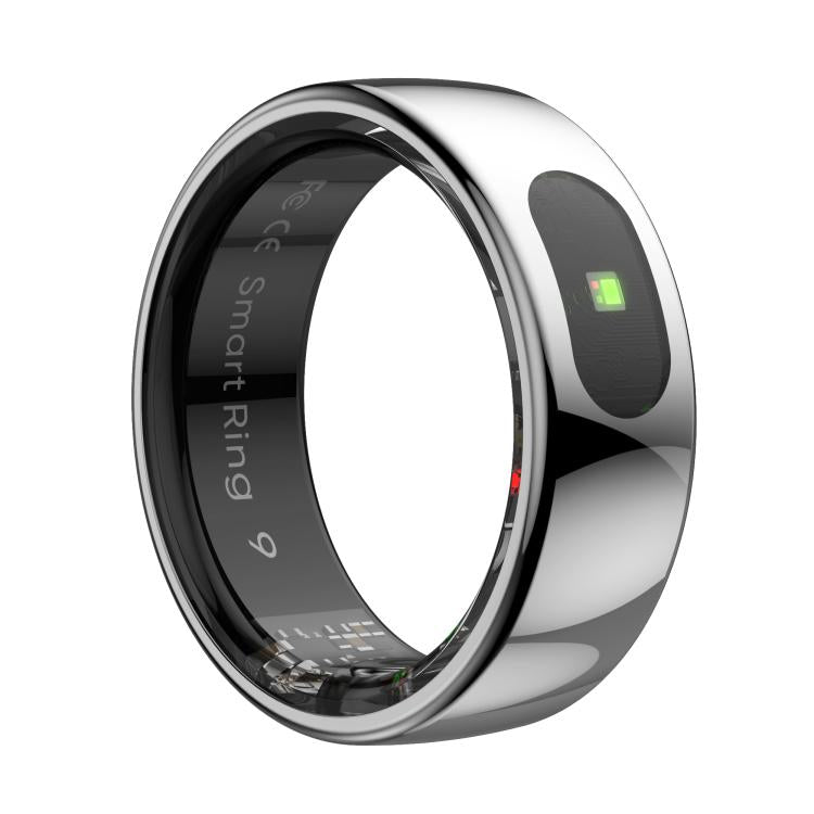 R08 SIZE 9 Smart Ring, Support Heart Rate / Blood Oxygen / Sleep / Multiple Sports Modes(Silver)