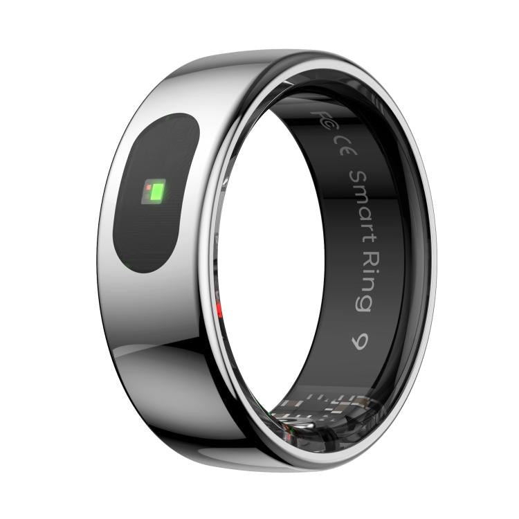 R08 SIZE 9 Smart Ring, Support Heart Rate / Blood Oxygen / Sleep / Multiple Sports Modes(Silver)