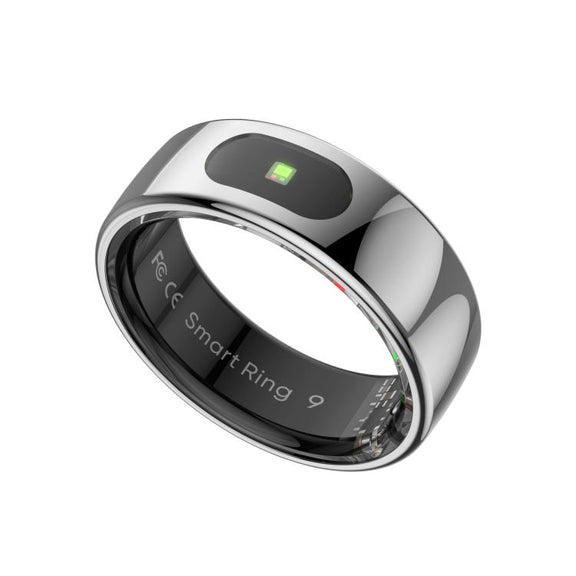 R08 SIZE 9 Smart Ring, Support Heart Rate / Blood Oxygen / Sleep / Multiple Sports Modes(Silver)