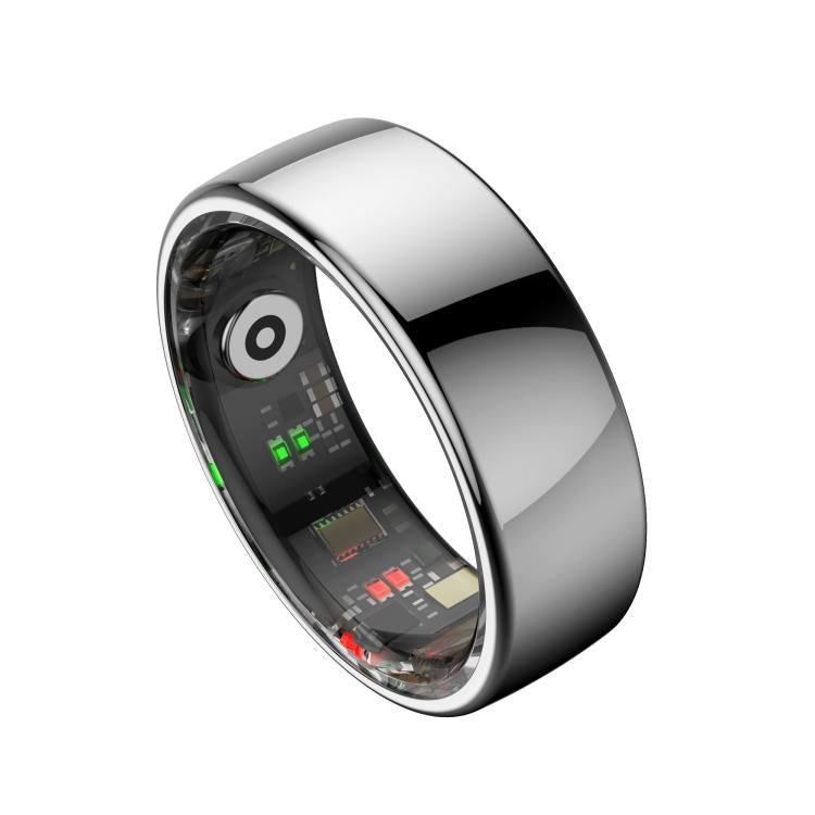 R08 SIZE 9 Smart Ring, Support Heart Rate / Blood Oxygen / Sleep / Multiple Sports Modes(Silver)