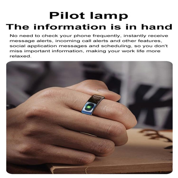R08 SIZE 9 Smart Ring, Support Heart Rate / Blood Oxygen / Sleep / Multiple Sports Modes(Silver)