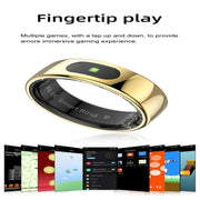R08 SIZE 9 Smart Ring, Support Heart Rate / Blood Oxygen / Sleep / Multiple Sports Modes(Silver)