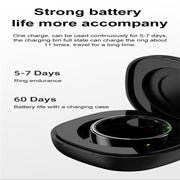 R08 SIZE 9 Smart Ring, Support Heart Rate / Blood Oxygen / Sleep / Multiple Sports Modes(Silver)