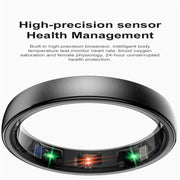 R10 SIZE 8 Smart Ring, Support Heart Rate / Blood Oxygen / Sleep / Multiple Sports Modes(Black)