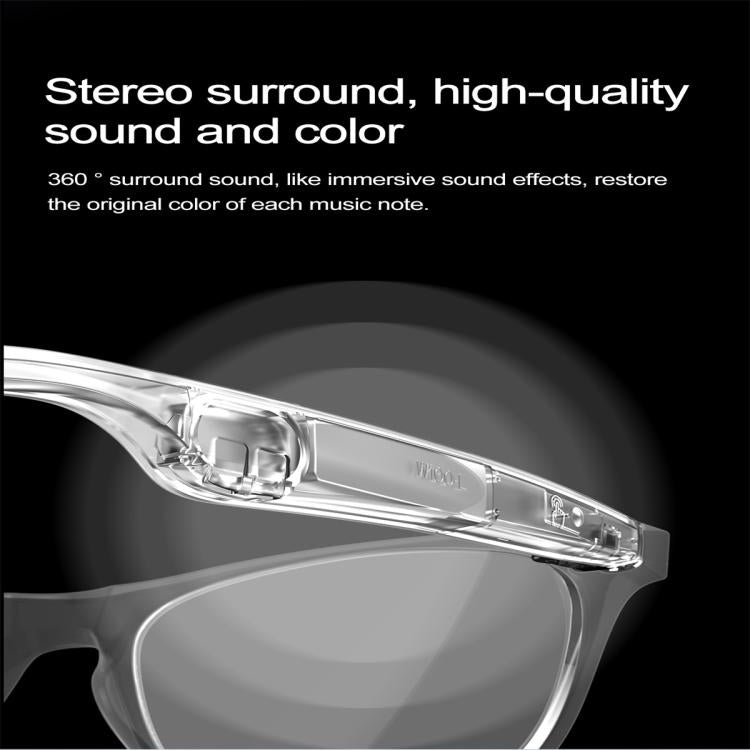 W100 Smart Glasses, Support AI Conversation / AI Intelligent Translation / Bluetooth Call(Black)
