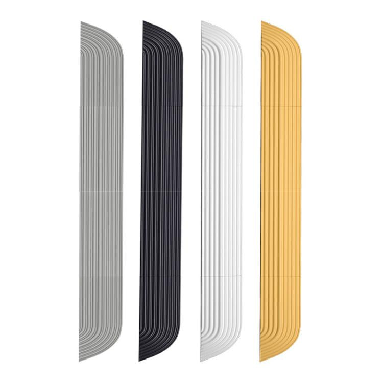 JUNSUNMAY For Ecovacs / iRobot / Mijia / Dreame Sweeping Robot Universal Silicone Threshold Bars Ramp Mat(Yellow)
