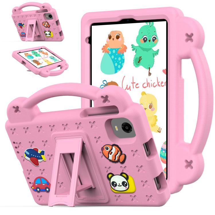 For Alldocube iPlay 60 Mini Pro Handle Kickstand Children EVA Shockproof Tablet Case(Pink)