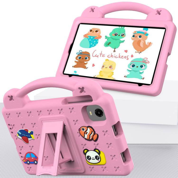 For Alldocube iPlay 60 Mini Pro Handle Kickstand Children EVA Shockproof Tablet Case(Pink)