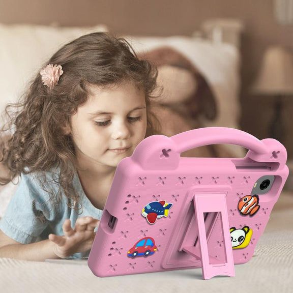 For Alldocube iPlay 60 Mini Pro Handle Kickstand Children EVA Shockproof Tablet Case(Pink)