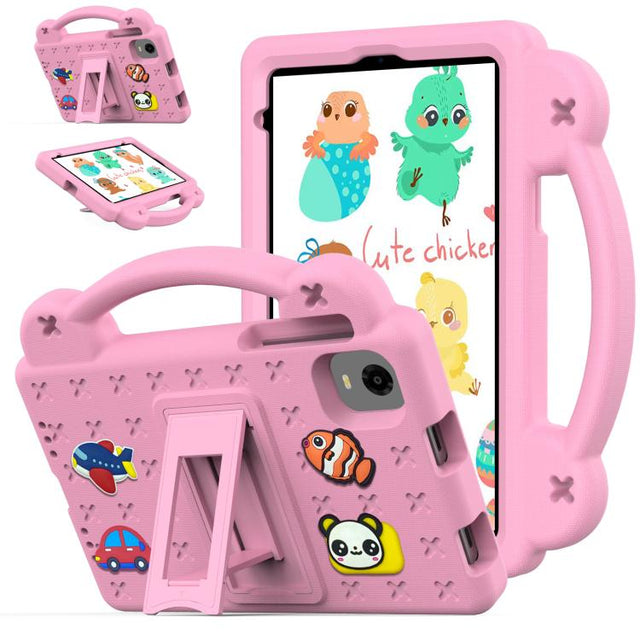 For Alldocube iPlay 60 Mini Pro Handle Kickstand Children EVA Shockproof Tablet Case(Pink)
