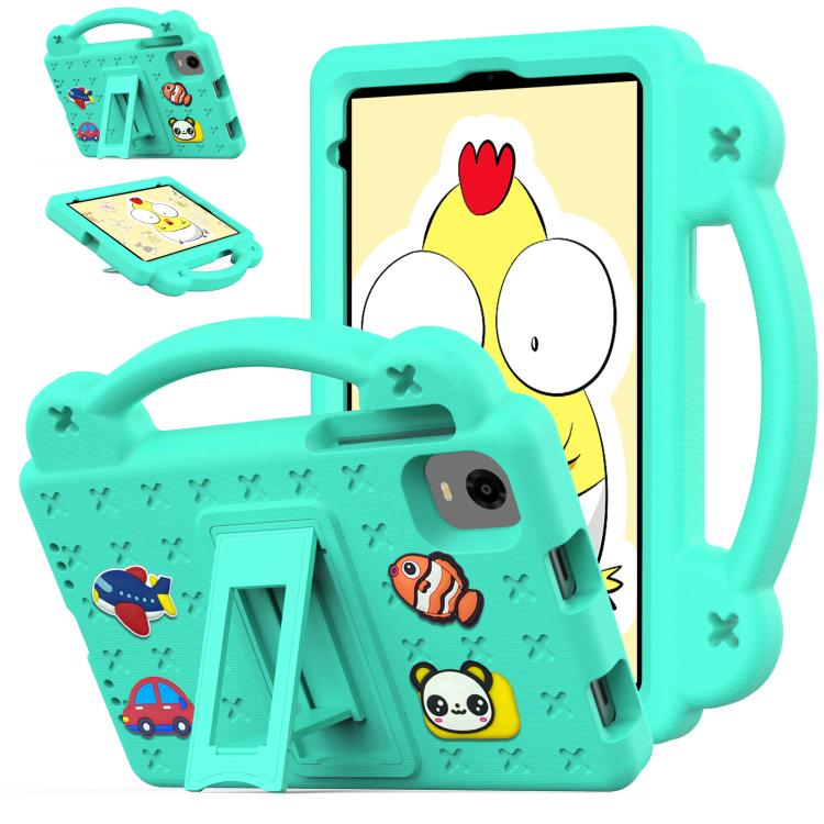 For Alldocube iPlay 60 Mini Pro Handle Kickstand Children EVA Shockproof Tablet Case(Mint Green)
