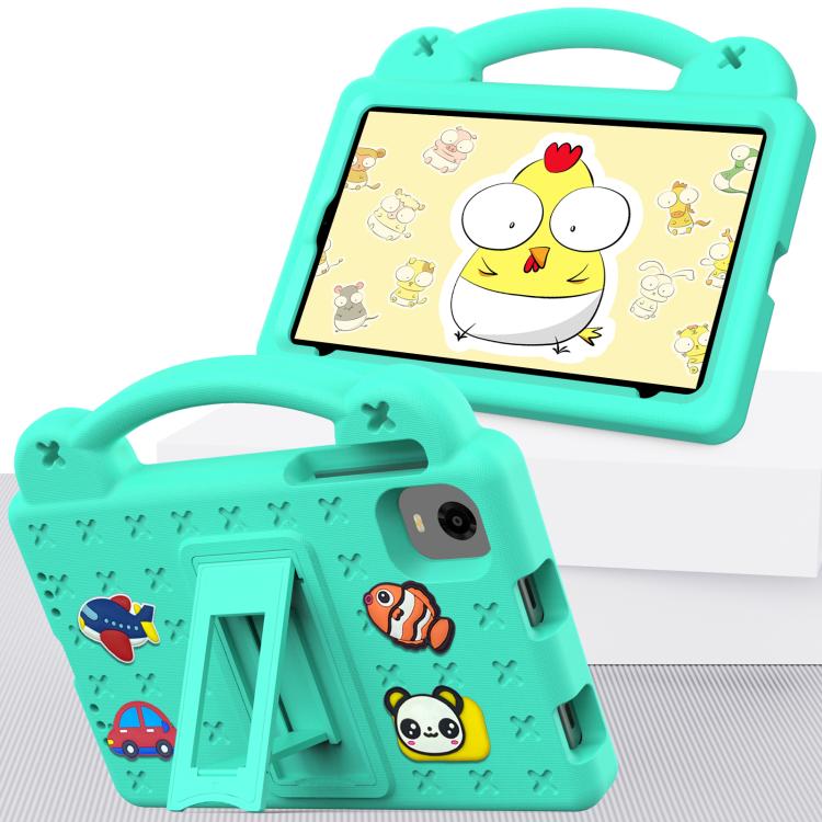 For Alldocube iPlay 60 Mini Pro Handle Kickstand Children EVA Shockproof Tablet Case(Mint Green)