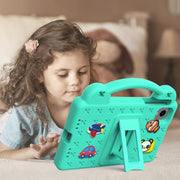 For Alldocube iPlay 60 Mini Pro Handle Kickstand Children EVA Shockproof Tablet Case(Mint Green)