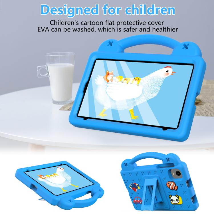 For Alldocube iPlay 60 Mini Pro Handle Kickstand Children EVA Shockproof Tablet Case(Sky Blue)