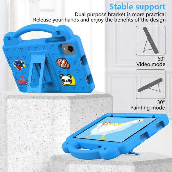 For Alldocube iPlay 60 Mini Pro Handle Kickstand Children EVA Shockproof Tablet Case(Sky Blue)