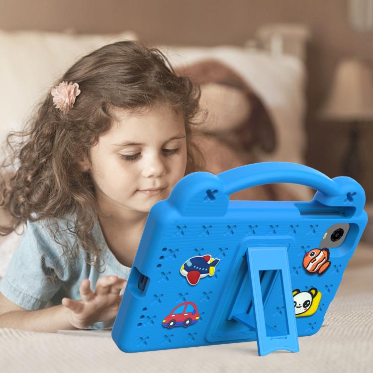 For Alldocube iPlay 60 Mini Pro Handle Kickstand Children EVA Shockproof Tablet Case(Sky Blue)