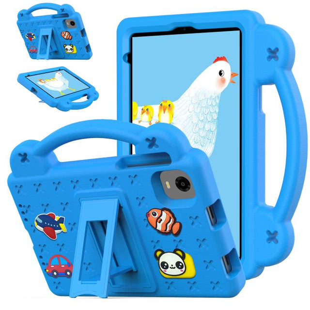 For Alldocube iPlay 60 Mini Pro Handle Kickstand Children EVA Shockproof Tablet Case(Sky Blue)