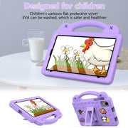 For Alldocube iPlay 60 Mini Pro Handle Kickstand Children EVA Shockproof Tablet Case(Light Purple)