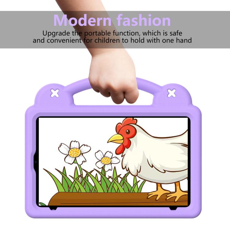 For Alldocube iPlay 60 Mini Pro Handle Kickstand Children EVA Shockproof Tablet Case(Light Purple)