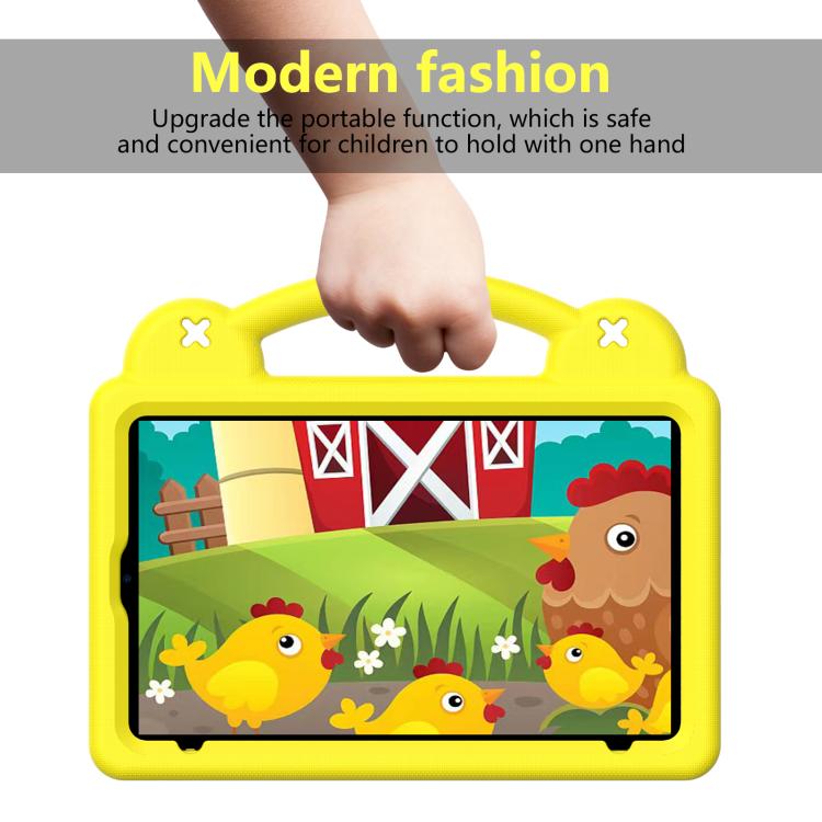 For Alldocube iPlay 60 Mini Pro Handle Kickstand Children EVA Shockproof Tablet Case(Yellow)