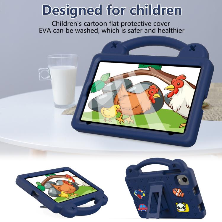 For Alldocube iPlay 60 Mini Pro Handle Kickstand Children EVA Shockproof Tablet Case(Navy Blue)