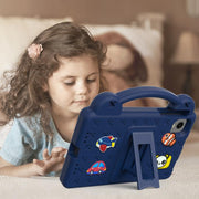 For Alldocube iPlay 60 Mini Pro Handle Kickstand Children EVA Shockproof Tablet Case(Navy Blue)