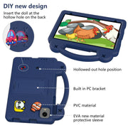 For Alldocube iPlay 60 Mini Pro Handle Kickstand Children EVA Shockproof Tablet Case(Navy Blue)