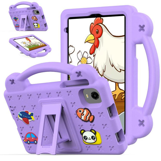 For Alldocube iPlay Mini 2 2024 Handle Kickstand Children EVA Shockproof Tablet Case(Light Purple)