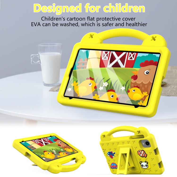 For Alldocube iPlay Mini 2 2024 Handle Kickstand Children EVA Shockproof Tablet Case(Yellow)