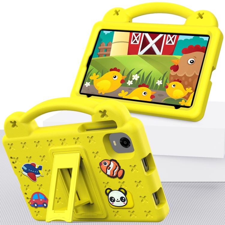 For Alldocube iPlay Mini 2 2024 Handle Kickstand Children EVA Shockproof Tablet Case(Yellow)