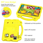 For Alldocube iPlay Mini 2 2024 Handle Kickstand Children EVA Shockproof Tablet Case(Yellow)