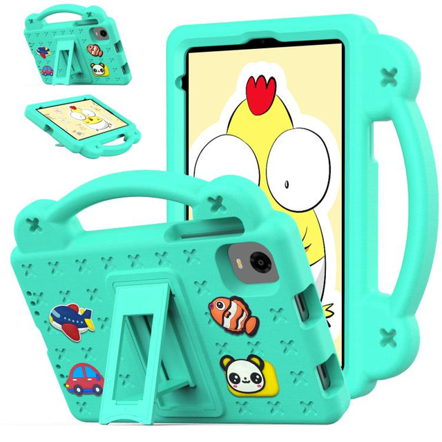 For Alldocube iPlay 60 Mini Turbo 2024 Handle Kickstand Children EVA Shockproof Tablet Case(Mint Green)