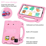 For NEC Lavie Tab T11 T1155 2024 Handle Kickstand Children EVA Shockproof Tablet Case(Pink)