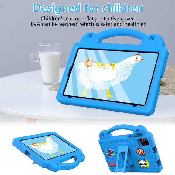 For NEC Lavie Tab T11 T1155 2024 Handle Kickstand Children EVA Shockproof Tablet Case(Sky Blue)