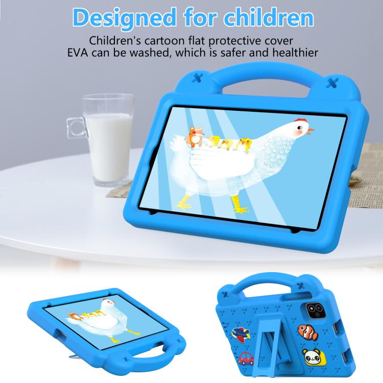 For NEC Lavie Tab T11 T1155 2024 Handle Kickstand Children EVA Shockproof Tablet Case(Sky Blue)