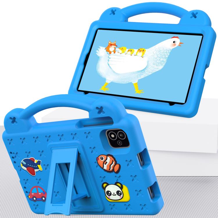 For NEC Lavie Tab T11 T1155 2024 Handle Kickstand Children EVA Shockproof Tablet Case(Sky Blue)