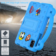 For NEC Lavie Tab T11 T1155 2024 Handle Kickstand Children EVA Shockproof Tablet Case(Sky Blue)