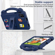 For NEC Lavie Tab T11 T1155 2024 Handle Kickstand Children EVA Shockproof Tablet Case(Navy Blue)