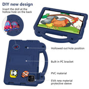 For NEC Lavie Tab T11 T1155 2024 Handle Kickstand Children EVA Shockproof Tablet Case(Navy Blue)