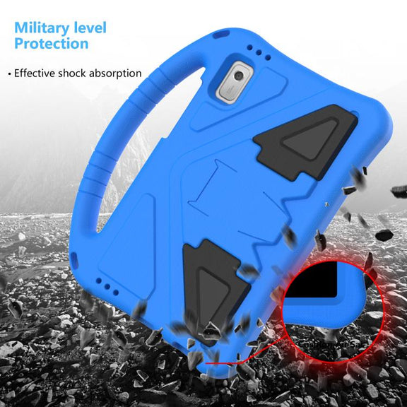 For NEC Lavie Tab T9 9 inch 2024 EVA Shockproof Tablet Case with Holder(Blue)