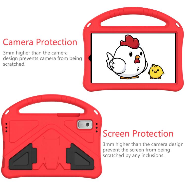 For NEC Lavie Tab T9 9 inch 2024 EVA Shockproof Tablet Case with Holder(Red)