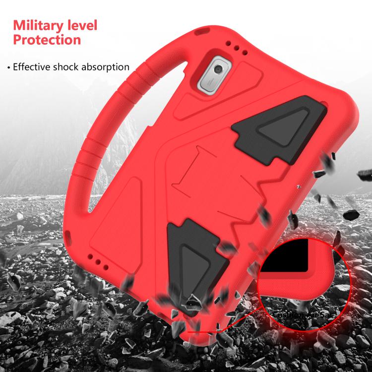 For NEC Lavie Tab T9 9 inch 2024 EVA Shockproof Tablet Case with Holder(Red)