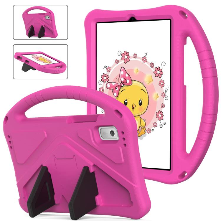 For NEC Lavie Tab T9 9 inch 2024 EVA Shockproof Tablet Case with Holder(Rose Red)