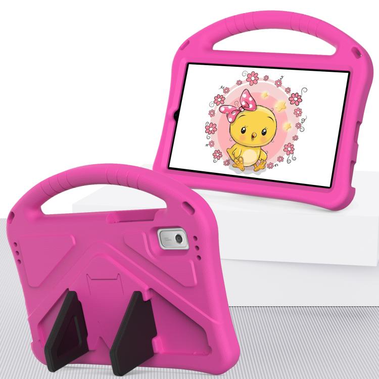 For NEC Lavie Tab T9 9 inch 2024 EVA Shockproof Tablet Case with Holder(Rose Red)