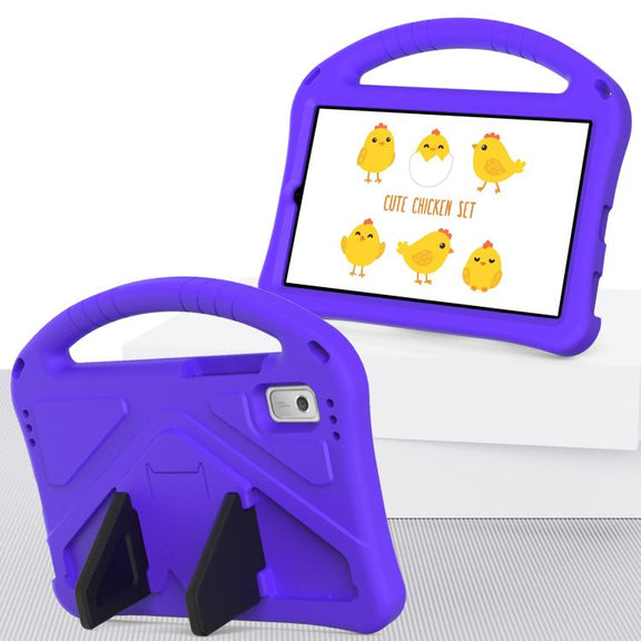 For NEC Lavie Tab T9 9 inch 2024 EVA Shockproof Tablet Case with Holder(Purple)